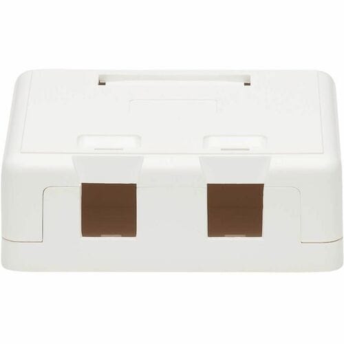 Tripp Lite by Eaton Surface-Mount Box for Keystone Jacks - 2 Ports, Wh