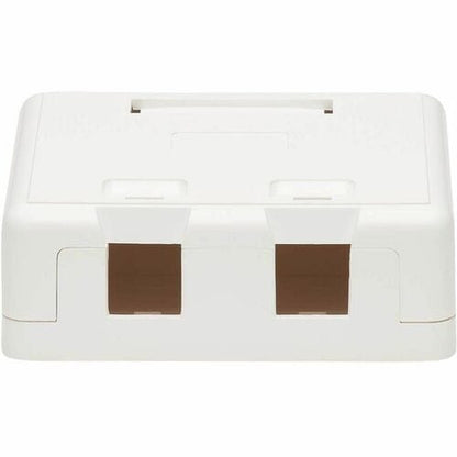 Tripp Lite by Eaton Surface-Mount Box for Keystone Jacks - 2 Ports, Wh