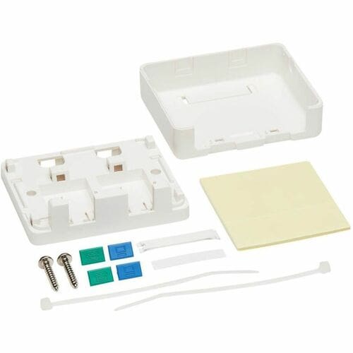 Tripp Lite by Eaton Surface-Mount Box for Keystone Jacks - 2 Ports, Wh