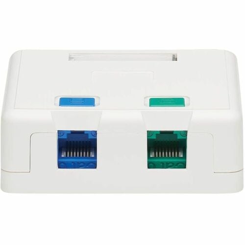 Tripp Lite by Eaton Surface-Mount Box for Keystone Jacks - 2 Ports, Wh