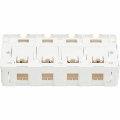 Tripp Lite by Eaton Surface-Mount Box for Keystone Jacks - 4 Ports, Wh