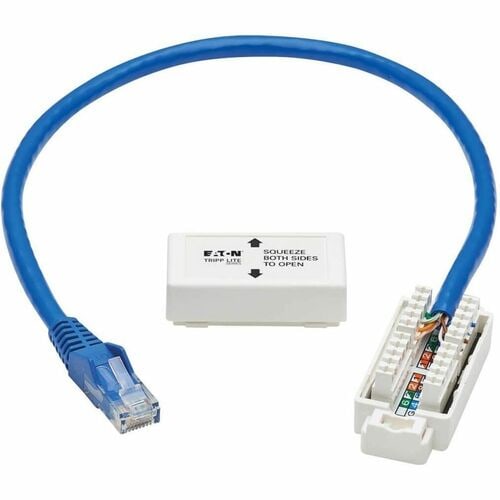 Tripp Lite by Eaton Cat6a Keystone Jack Cable Assembly