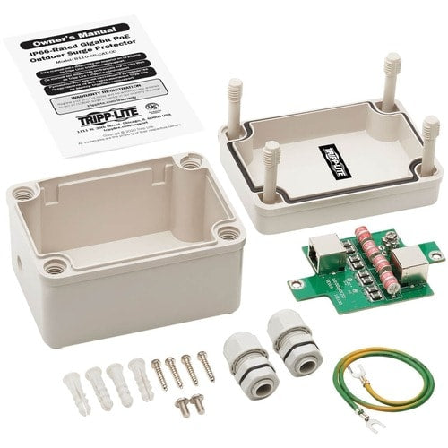 Módulo protector contra sobretensiones B110-SP-CAT-OD de Tripp Lite by Eaton - 2 x RJ-45 - 90 VA - Ethernet