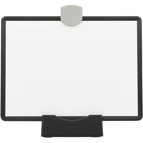 TABLEAU BLANC MAGNÉTIQUE EFFAÇABLE À SEC AVEC SUPPORT 3 MARQUEURS CADRE NOIR