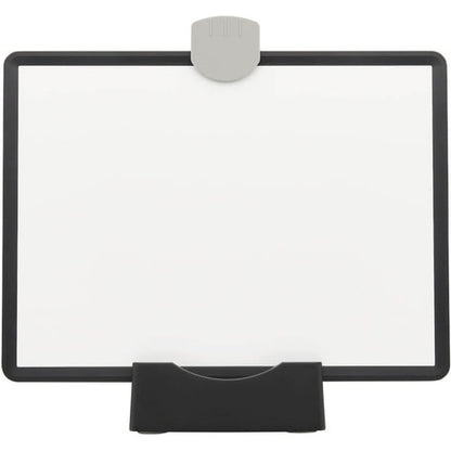 TABLEAU BLANC MAGNÉTIQUE EFFAÇABLE À SEC AVEC SUPPORT 3 MARQUEURS CADRE NOIR
