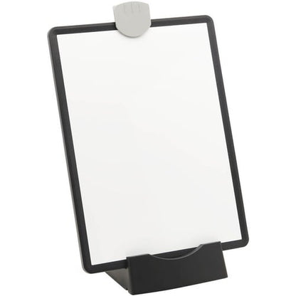 TABLEAU BLANC MAGNÉTIQUE EFFAÇABLE À SEC AVEC SUPPORT 3 MARQUEURS CADRE NOIR