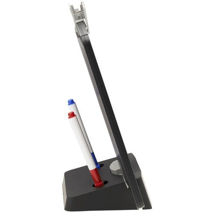 TABLEAU BLANC MAGNÉTIQUE EFFAÇABLE À SEC AVEC SUPPORT 3 MARQUEURS CADRE NOIR