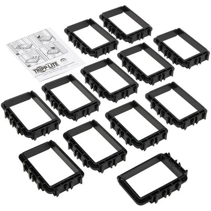 Tripp Lite by Eaton SRCABLERINGLG D-ring - D-ring - Polycarbonate - 12 Pack