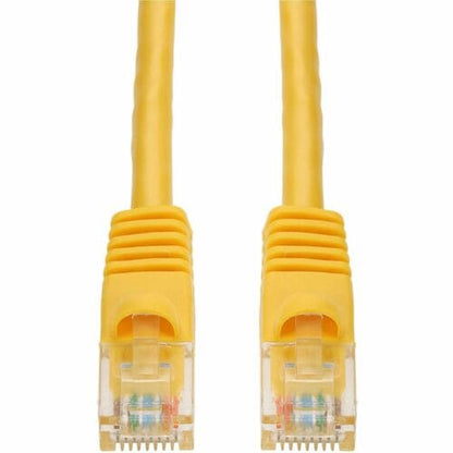 Câble Ethernet Cat. 5E en PVC jaune AddOn de 1,5 m avec gaine à bulles anti-accroc RJ
