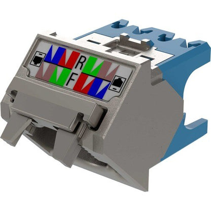 Capuchon de fil coudé à 45° Panduit PanNet pour prise jack blindée Cat 6A TG