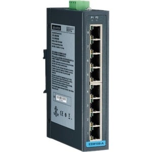 CONMUTADOR ETHERNET DE 8 PUERTOS 10/100 MB, TEMPERATURA ANCHA, C1D2, ENTRADA DE BAJA POTENCIA