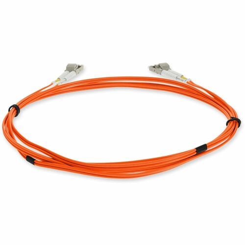 Patch fibre duplex OFNR (Riser-Rated) orange OM4 AddOn 3 m LC (mâle) vers LC (mâle)