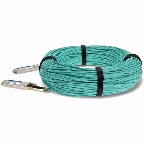 Câble réseau à fibre optique AddOn - Câble réseau à fibre optique de 164 pieds pour réseau D