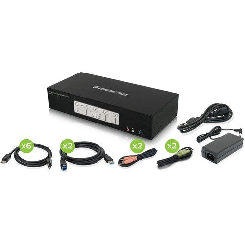 Clavier KVM DP 4 ports 4K TRIPLE VUE HVER PRO X RGB OPTIQUE MÉCANIQUE
