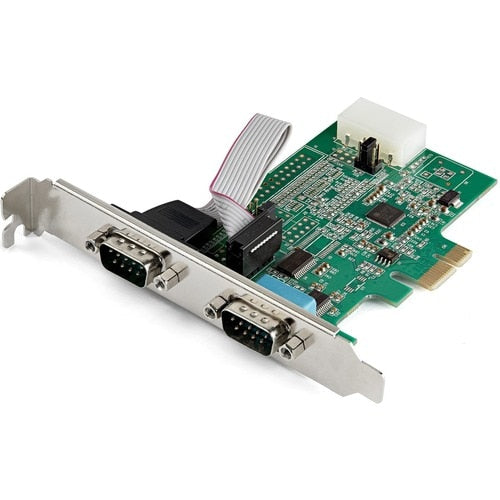 Adaptateur série StarTech.com PCI Express RS232 à 2 ports - PCIe vers double port série DB9 RS
