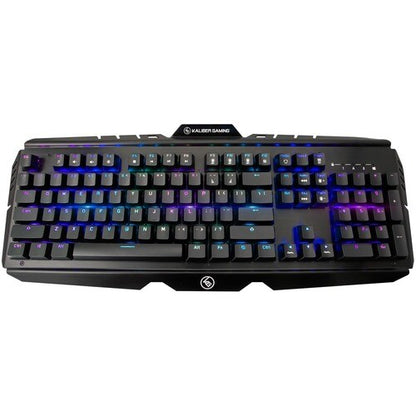 Teclado óptico para juegos RGB Kaliber Gaming - Conectividad por cable - Interfaz USB 3.0