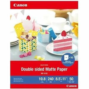 50 feuilles 8,5 x 11 po, format lettre, MP-101D, recto verso, mat, sans retour