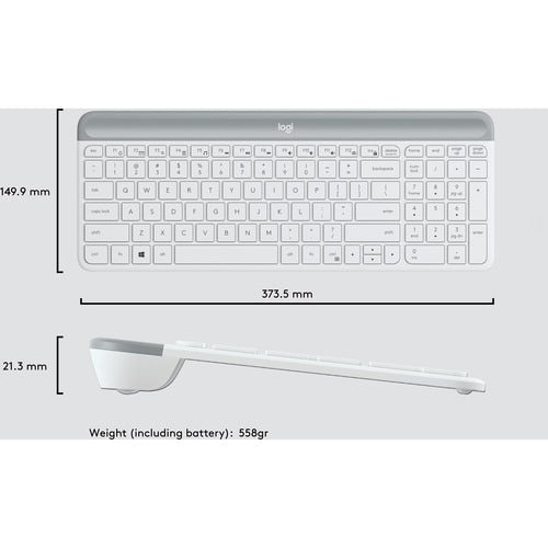 MK470 SLIM COMBO BLANC CASSÉ BLANC