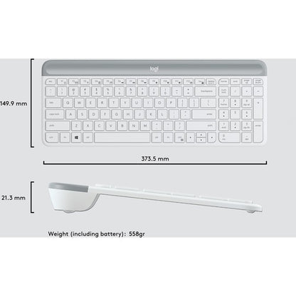 MK470 SLIM COMBO BLANC CASSÉ BLANC