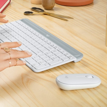 MK470 SLIM COMBO BLANC CASSÉ BLANC