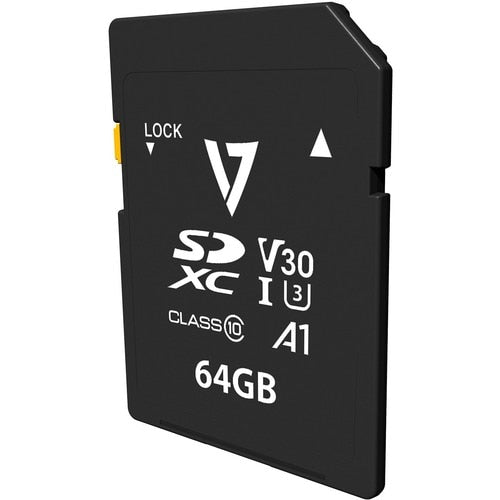Carte mémoire SDXC V30 U3 A1 CL10 4K UHD 64 Go, débit maximal de 95 Mbit/s en lecture et de 30 Mbit/s en écriture