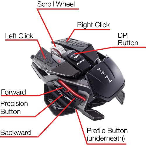 Mad Catz The Authentic R.A.T. Pro X3 Optical Gaming Mouse