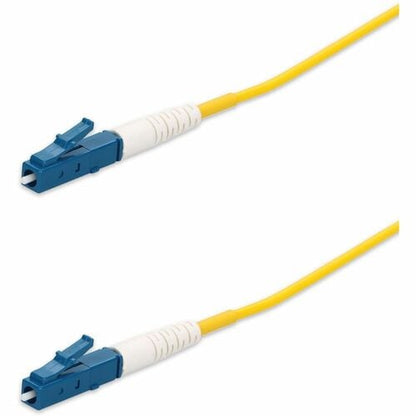 Câble de raccordement fibre optique AddOn 45 m LC vers LC jaune OS2 Simplex LSZH SMF