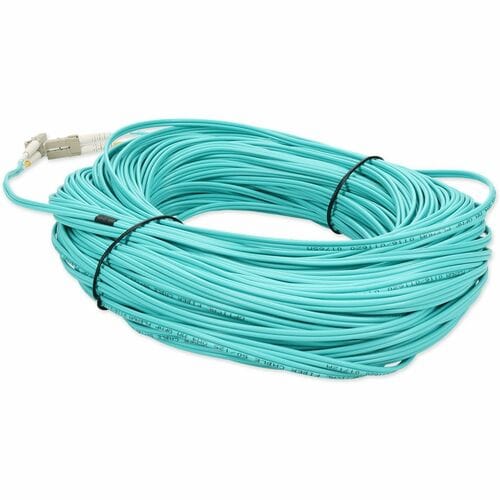 AddOn 73m LC (Male) to LC (Male) Straight Aqua OM4 Duplex Plenum Fiber Patch Cable