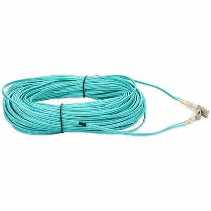 AddOn 73m LC (Male) to LC (Male) Straight Aqua OM4 Duplex Plenum Fiber Patch Cable
