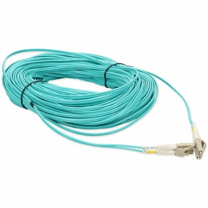 AddOn 73m LC (Male) to LC (Male) Straight Aqua OM4 Duplex Plenum Fiber Patch Cable