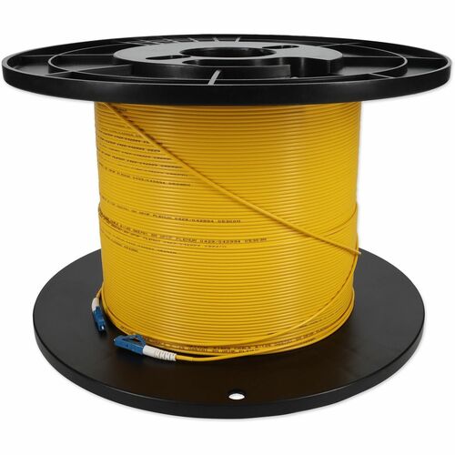 Câble de raccordement fibre optique simplex OS2 droit jaune LC (mâle) vers LC (mâle) AddOn 73 m