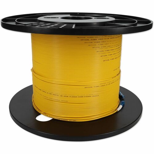 Câble de raccordement fibre optique simplex OS2 droit jaune LC (mâle) vers LC (mâle) AddOn 73 m