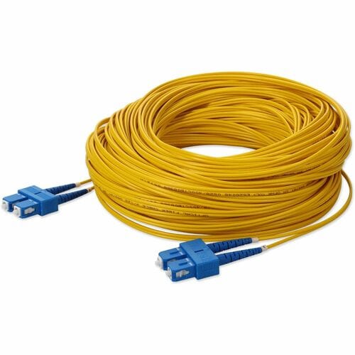 AddOn Fiber Optic Duplex Network Cable - 128 ft Fiber Optic Network Cable for Ne