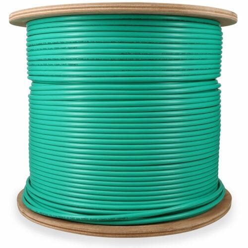 Câble de raccordement en cuivre Cat6A STP non terminé vert AddOn 1000 pieds - 10