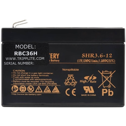 Tripp Lite by Eaton RBC36H UPS Battery Pack - Leak Proof/Maintenance-f