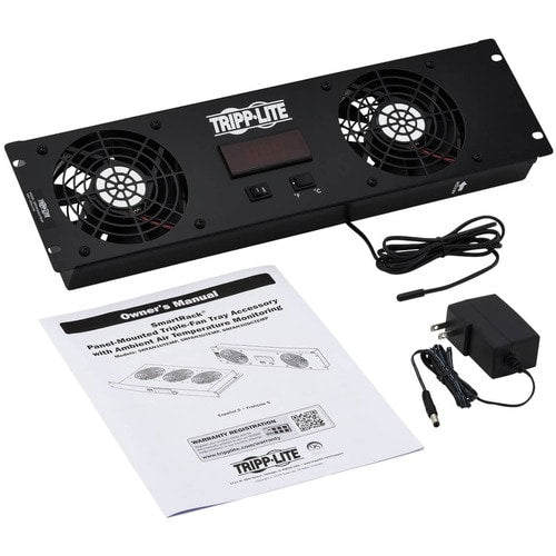 Tripp Lite by Eaton SRFAN3UDCTEMP Fan Tray - 2 Fan - 3U - 19" (482.60