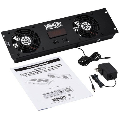 Tripp Lite by Eaton SRFAN3UTEMP Fan Tray - 2 Fan - 3U - 19" (482.60 mm