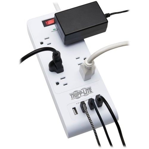 Tripp Lite by Eaton TLP64USBRA15 6-Outlet Surge Suppressor/Protector -
