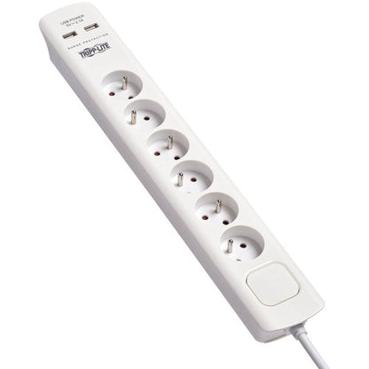 Tripp Lite by Eaton TLP6F18USB 6-Outlet Surge Suppressor/Protector - 6