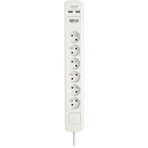 Tripp Lite by Eaton TLP6F18USB 6-Outlet Surge Suppressor/Protector - 6