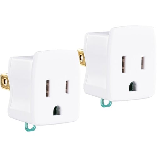 CyberPower GT1W2PK Multipack - (2) Adaptateurs 3 broches vers 2 broches, blanc, édition limitée
