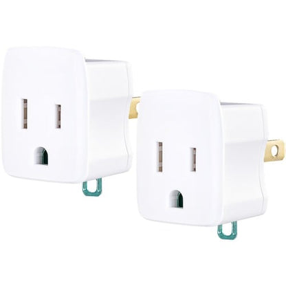 CyberPower GT1W2PK Multipack - (2) Adaptateurs 3 broches vers 2 broches, blanc, édition limitée