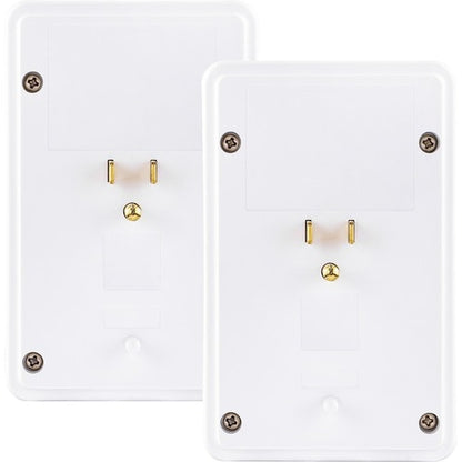 Cyber ​​Power CyberPower MP18HO007 Multipack - (2) Prises murales avec USB, blanc