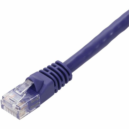 Câble Ethernet Cat. 5E en PVC violet AddOn de 3 m avec gaine à bulles anti-accroc RJ