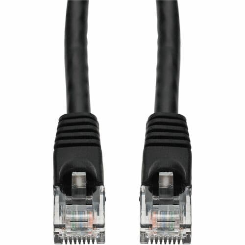 AddOn 2ft Black CAT 5E PVC Ethernet Cable Snagless Bubble Boot RJ