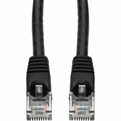 AddOn 2ft Black CAT 5E PVC Ethernet Cable Snagless Bubble Boot RJ