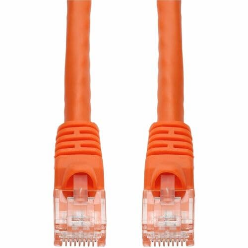 Câble Ethernet Cat. 5E en PVC orange AddOn de 7,6 m avec gaine à bulles anti-accroc RJ