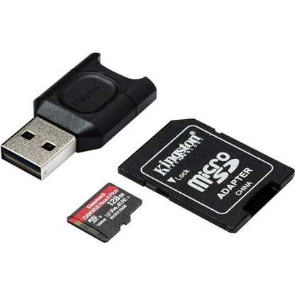 128GB MICROSDXC REACT PLUS SDCR2 W/ADAPTER + MLPM READER