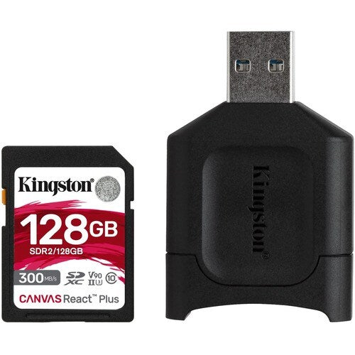128GB SDXC REACT PLUS SDR2 + MLP SD READER