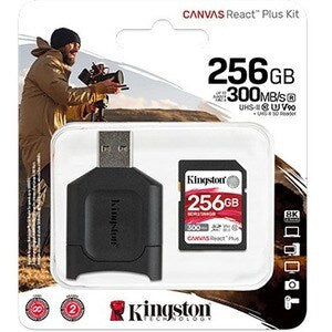 256GB SDXC REACT PLUS WITH READER